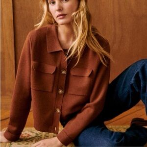 Sezane Betty cardigan sweater. Size small.